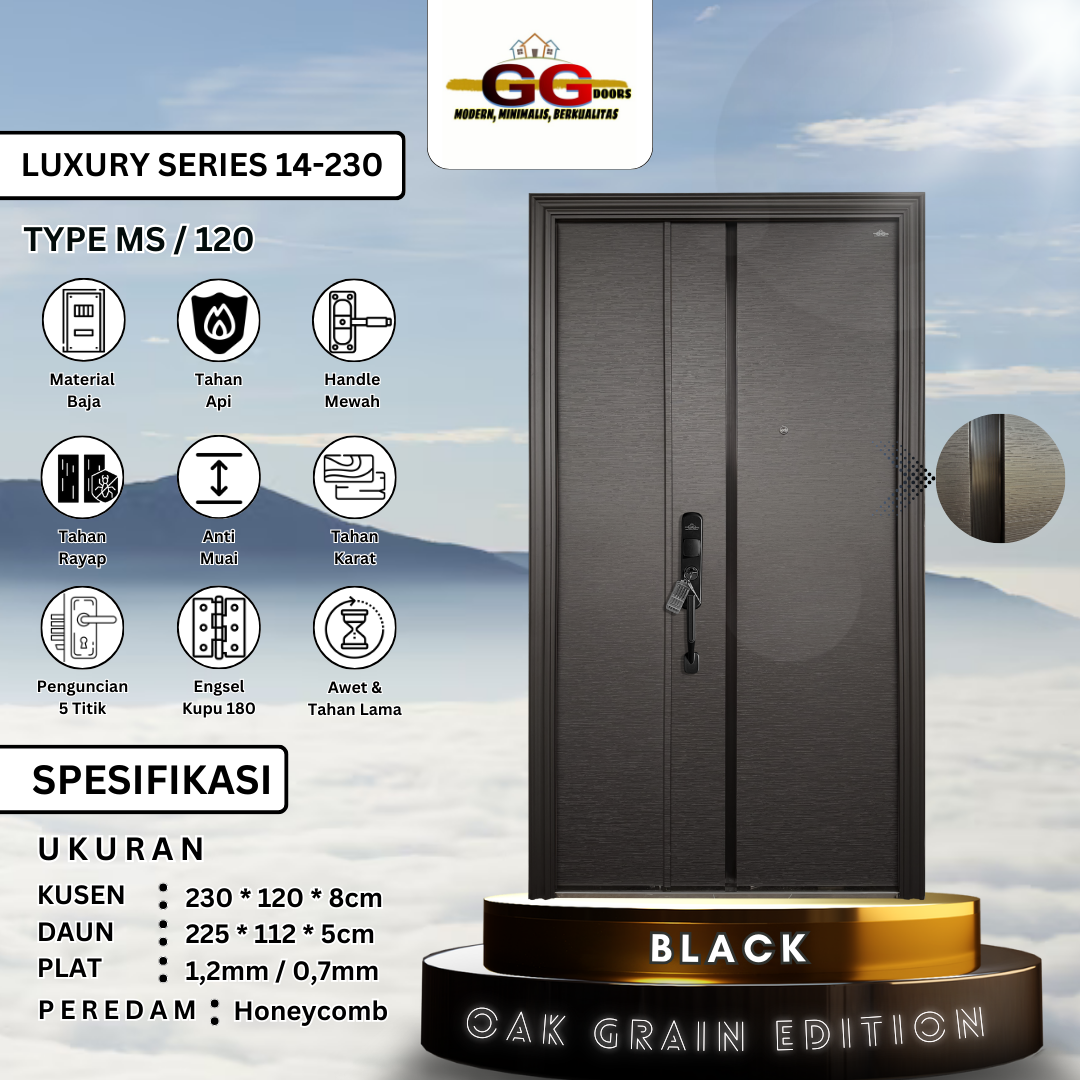 Luxury 14 230 Grey & Black MS