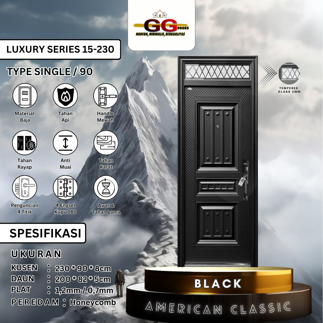 Luxury Single 230 Black